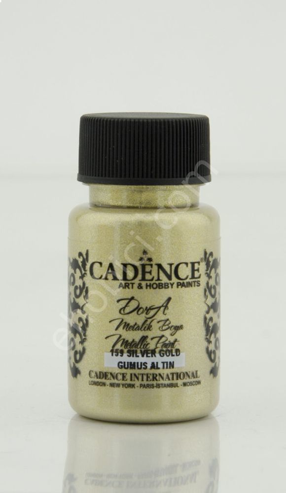 Cadence Dora Metalik Boya 159 Gümüş Altın 50ML