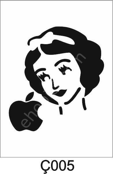 Çocuk Desen Stencil Şablon (21x30) Ç-005