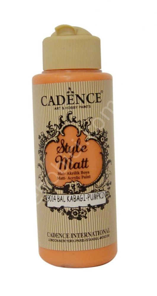 Cadence Style Matt Akrilik Boya S9014 Bal Kabağı 120ml