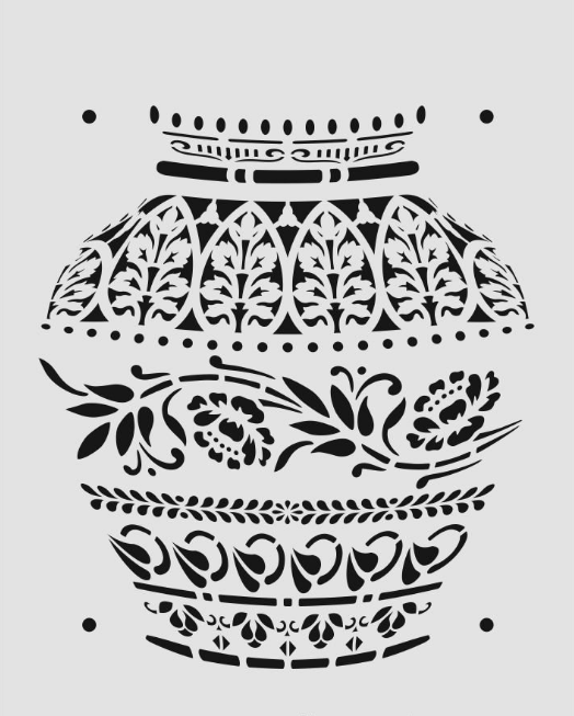 Boyutlu Desen Stencil Şablon (25x35) BY-052B