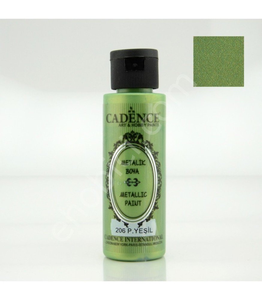 Cadence Metalik Boya - 206 Pastel Yeşili 70ML