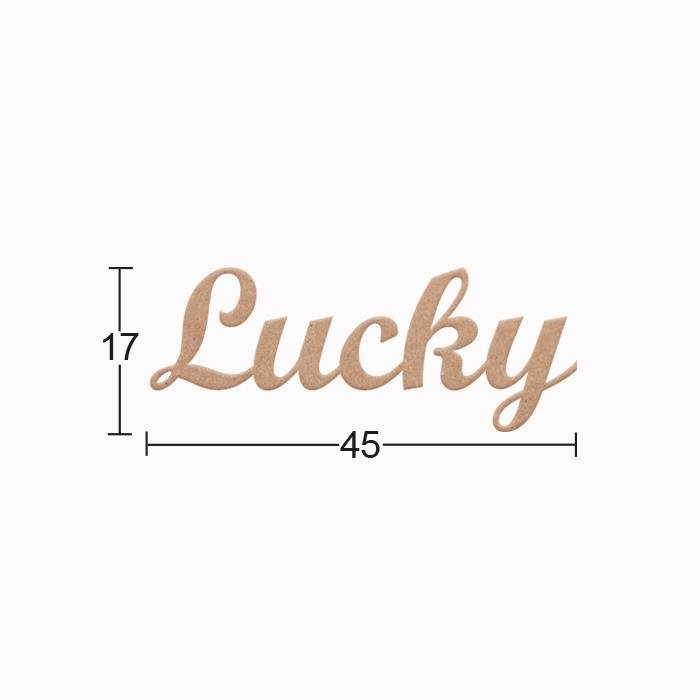 Ahşap Lucky Yazısı DS-118