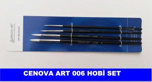 Cenova Art Yuvarlak Uç 4 lü Fırça Set 06